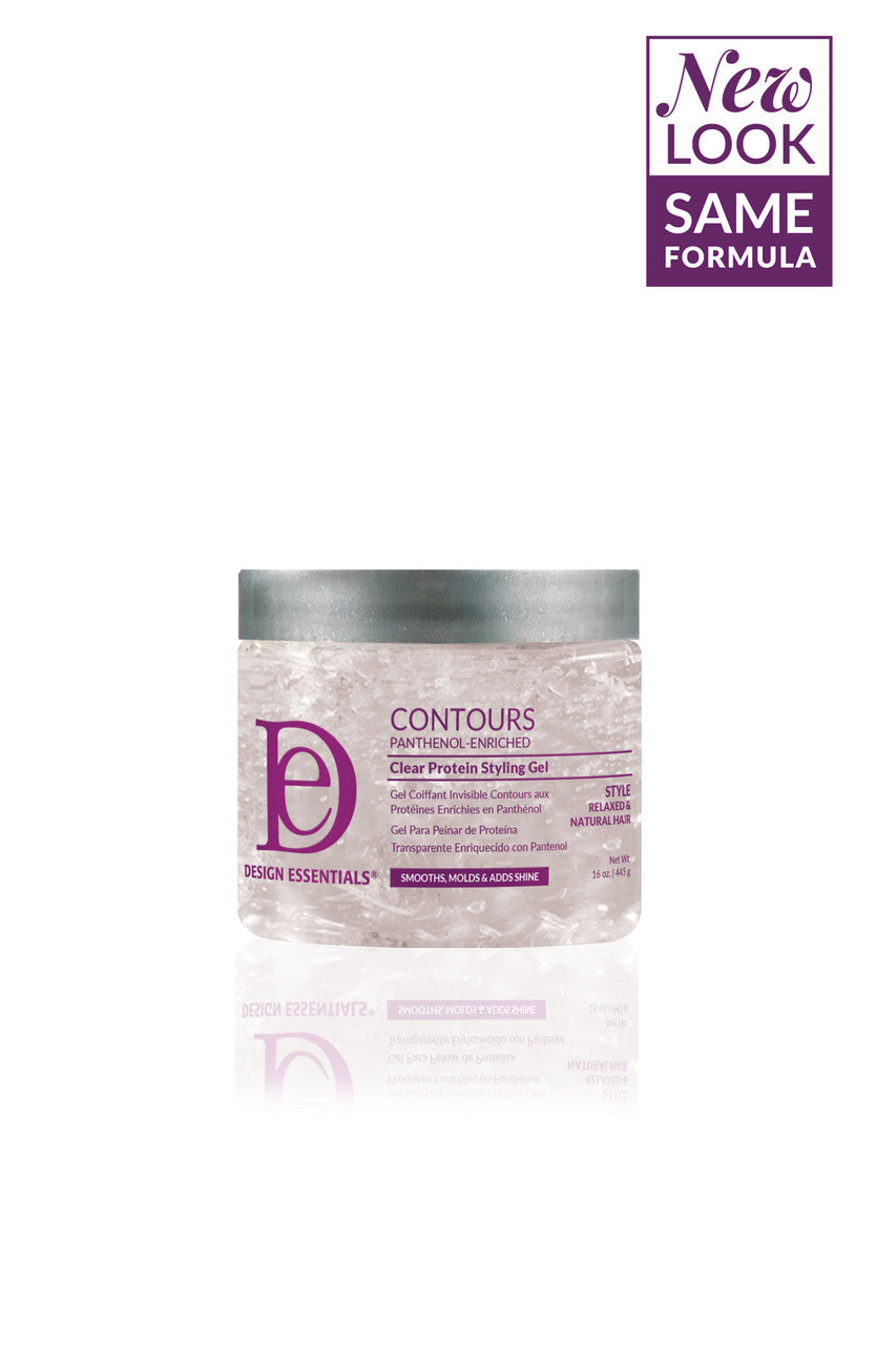 Design Essentials Contours Panthenol Enriched Clear Protein Styling Gel 445ml