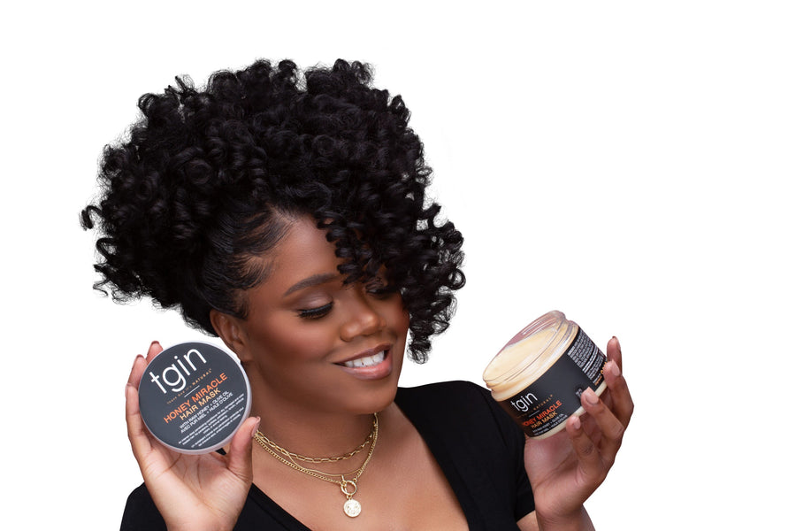 Tgin Thank God it's Natural Honey Miracle Hair Mask-12 oz