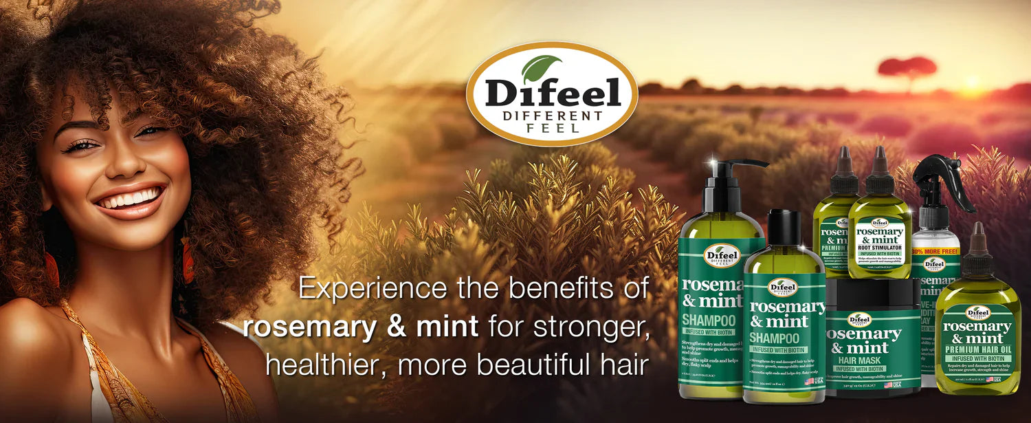 Difeel Rosemary & Mint Hair Strengthening Shampoo with Biotin 354ml