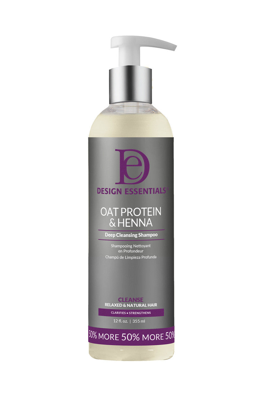 Design Essentials Oat Protein & Henna Deep Cleansing Shampoo 355ml/12oz