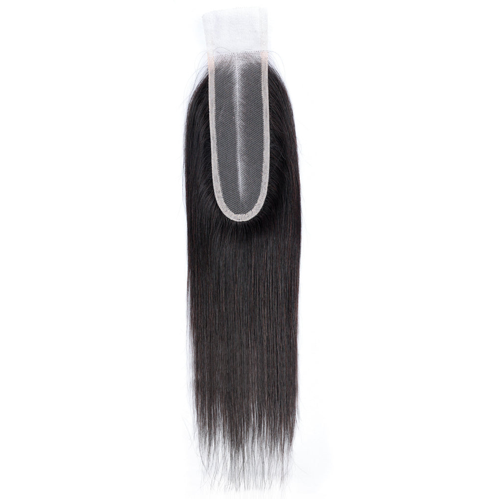 Dressmaker 100% Virgin Vietnamese Double Drawn Lace Closure 2x6 Straight