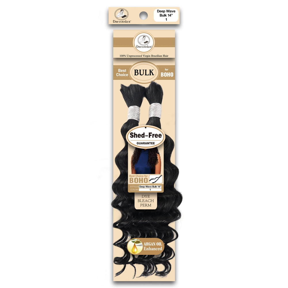 Dressmaker 100% Unprocessed Virgin Brazilian Boho Braids Deep Bulk 14"