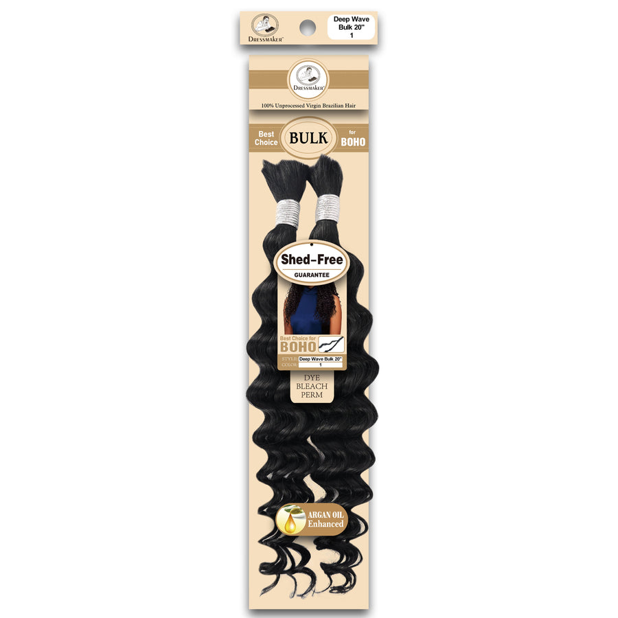 Dressmaker 100% Unprocessed Virgin Brazilian Boho Braids Deep Bulk 20"