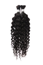 Dressmaker 100% Unprocessed Virgin Brazilian Boho Braids Water Wave Bulk 20" Natural Color
