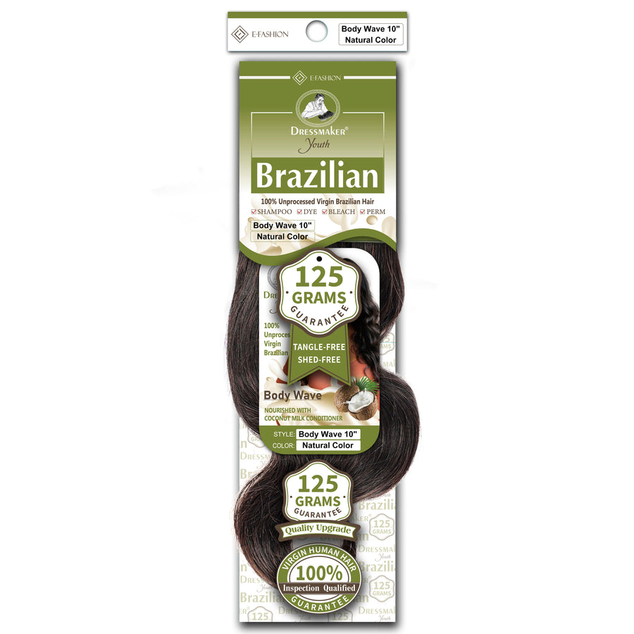 Dressmaker Youth 100% Unprocessed Virgin Brazilian Hair Body Wave Weave