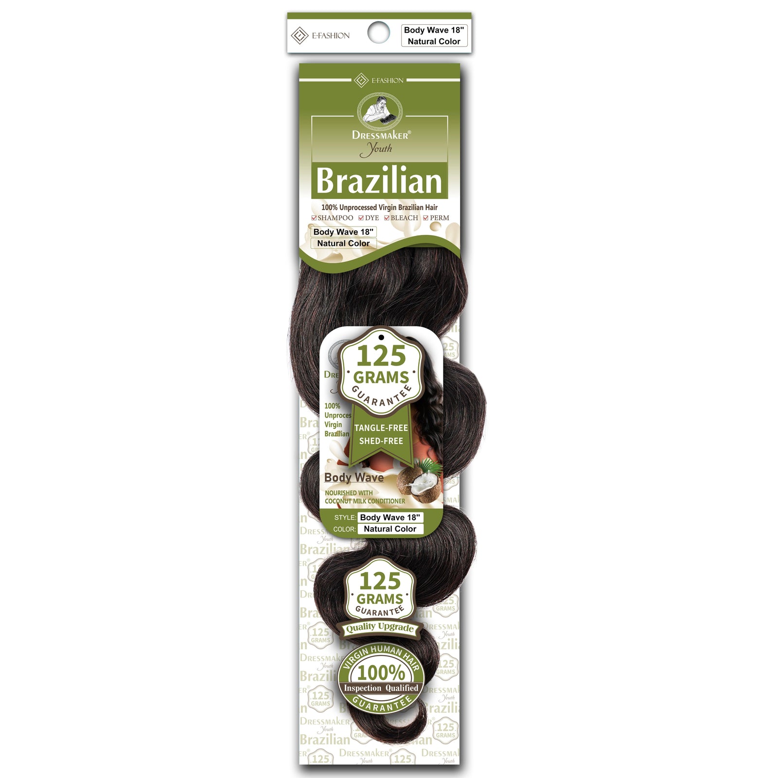 Dressmaker Youth 100% Unprocessed Virgin Brazilian Hair Body Wave Weave