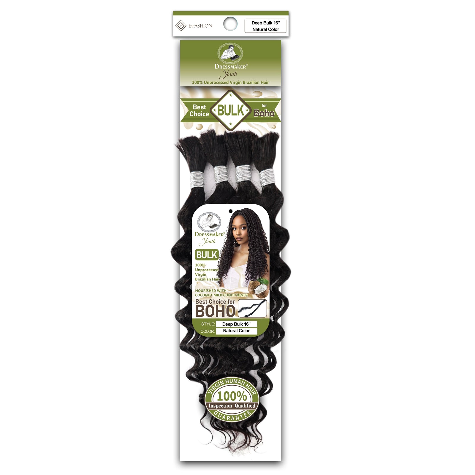 Dressmaker Youth 100% Unprocessed Virgin Brazilian Deep Bulk