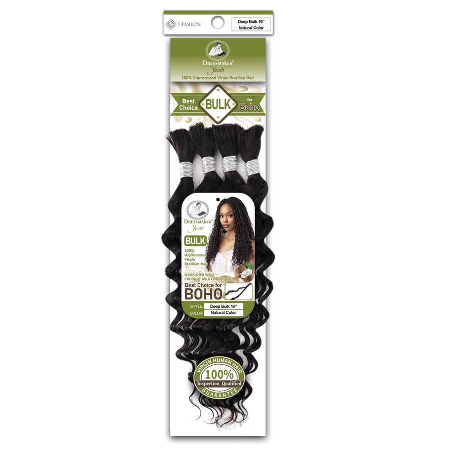 Dressmaker Youth 100% Unprocessed Virgin Brazilian Deep Bulk