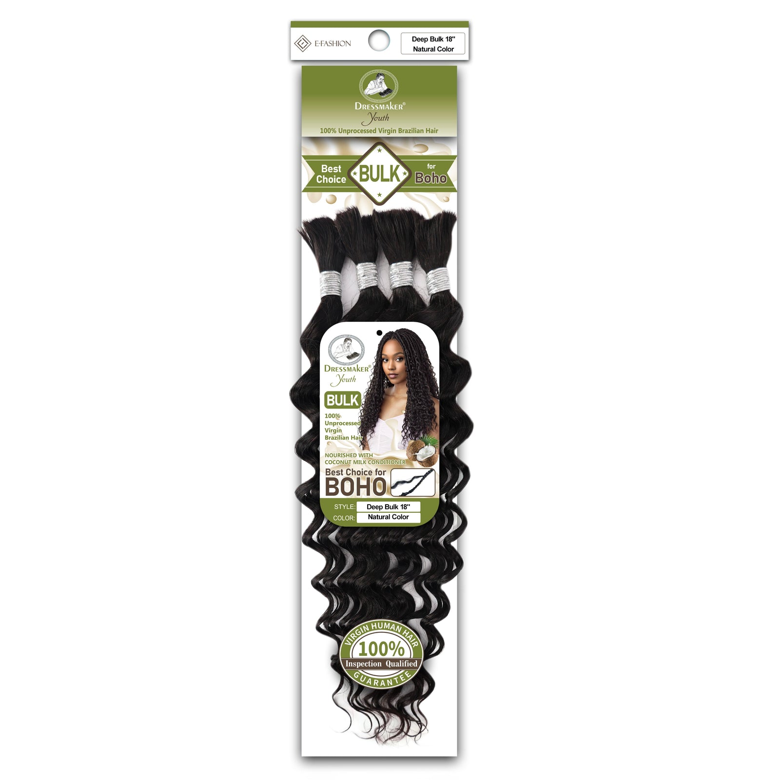 Dressmaker Youth 100% Unprocessed Virgin Brazilian Deep Bulk