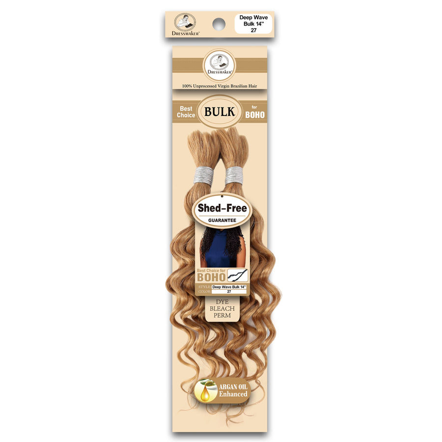 Dressmaker 100% Unprocessed Virgin Brazilian Boho Braids Deep Bulk 14"