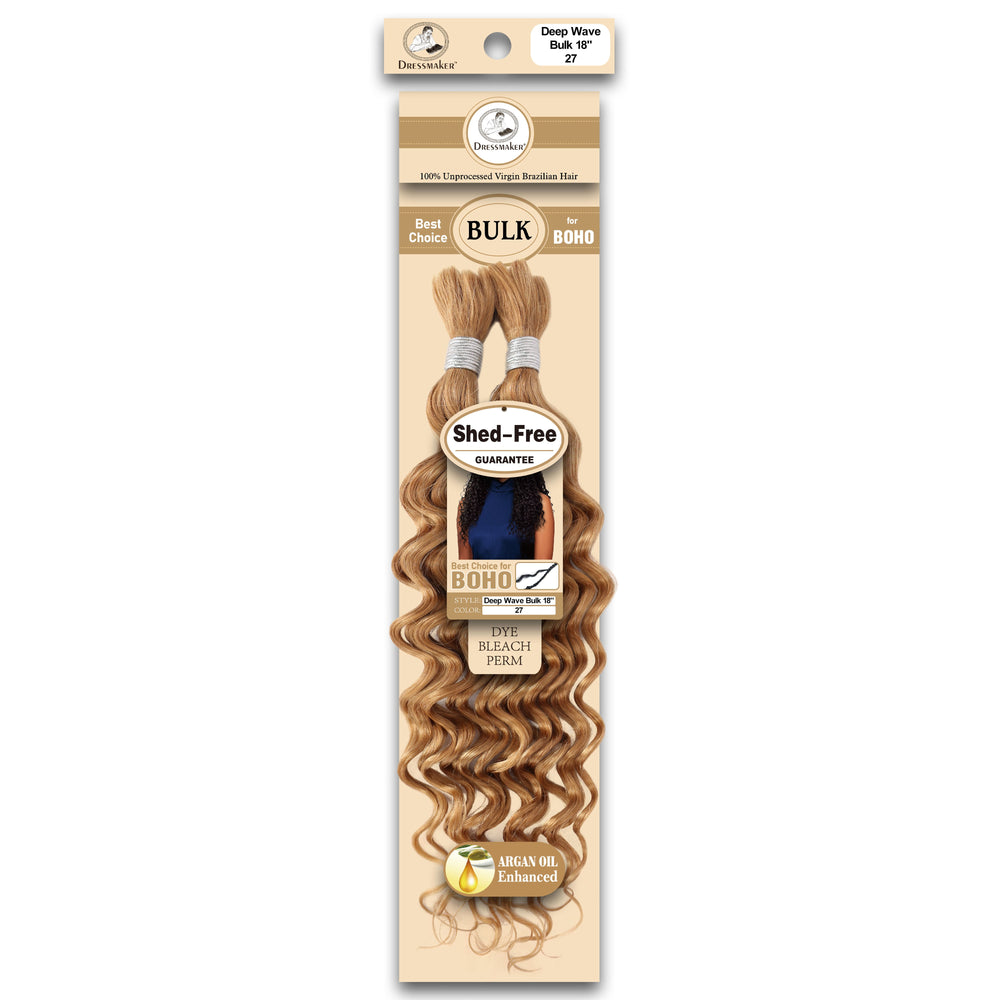Dressmaker 100% Unprocessed Virgin Brazilian Boho Braids Deep Bulk 18"