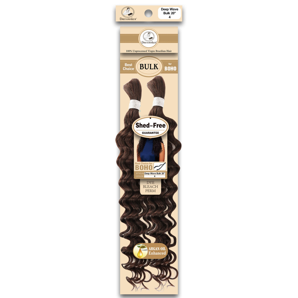 Dressmaker 100% Unprocessed Virgin Brazilian Boho Braids Deep Bulk 20"