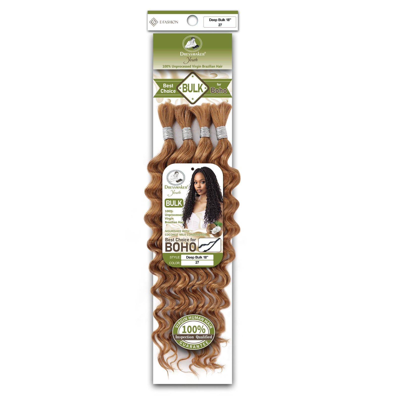Dressmaker Youth 100% Unprocessed Virgin Brazilian Deep Bulk