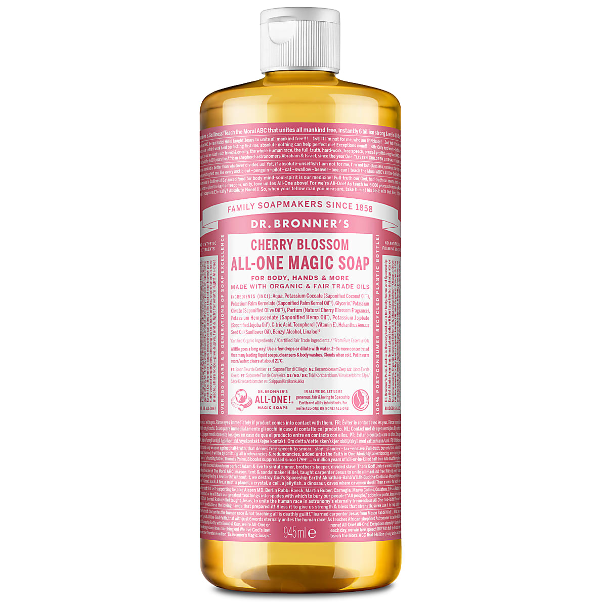 Dr. Bronner’s Cherry Blossom Pure-Castile Liquid Soap