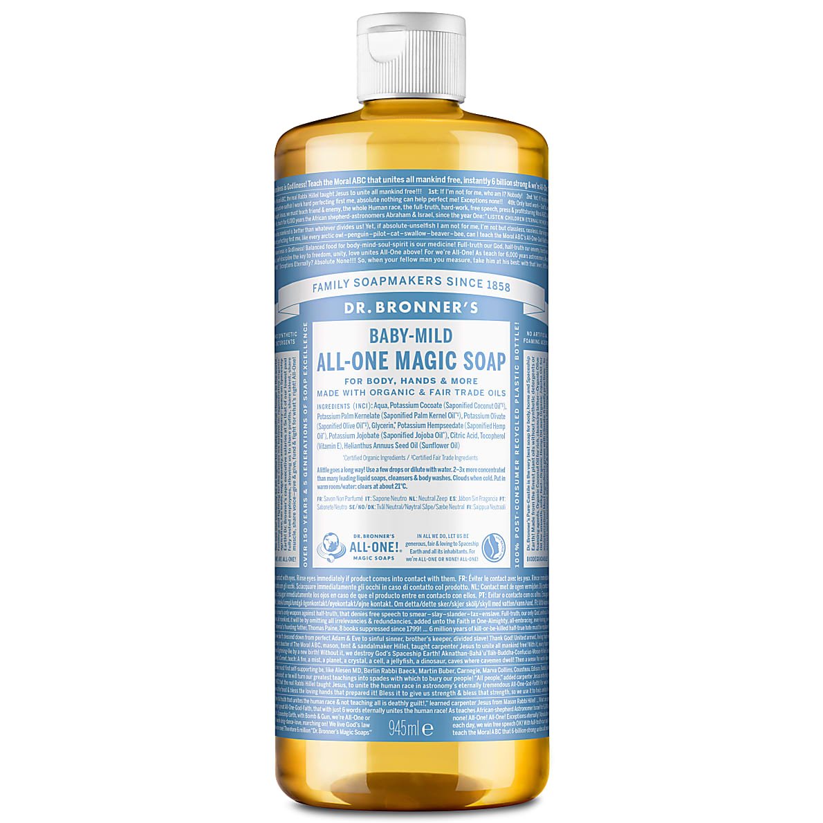 Dr. Bronner’s Baby Mild Pure-Castile Liquid Soap