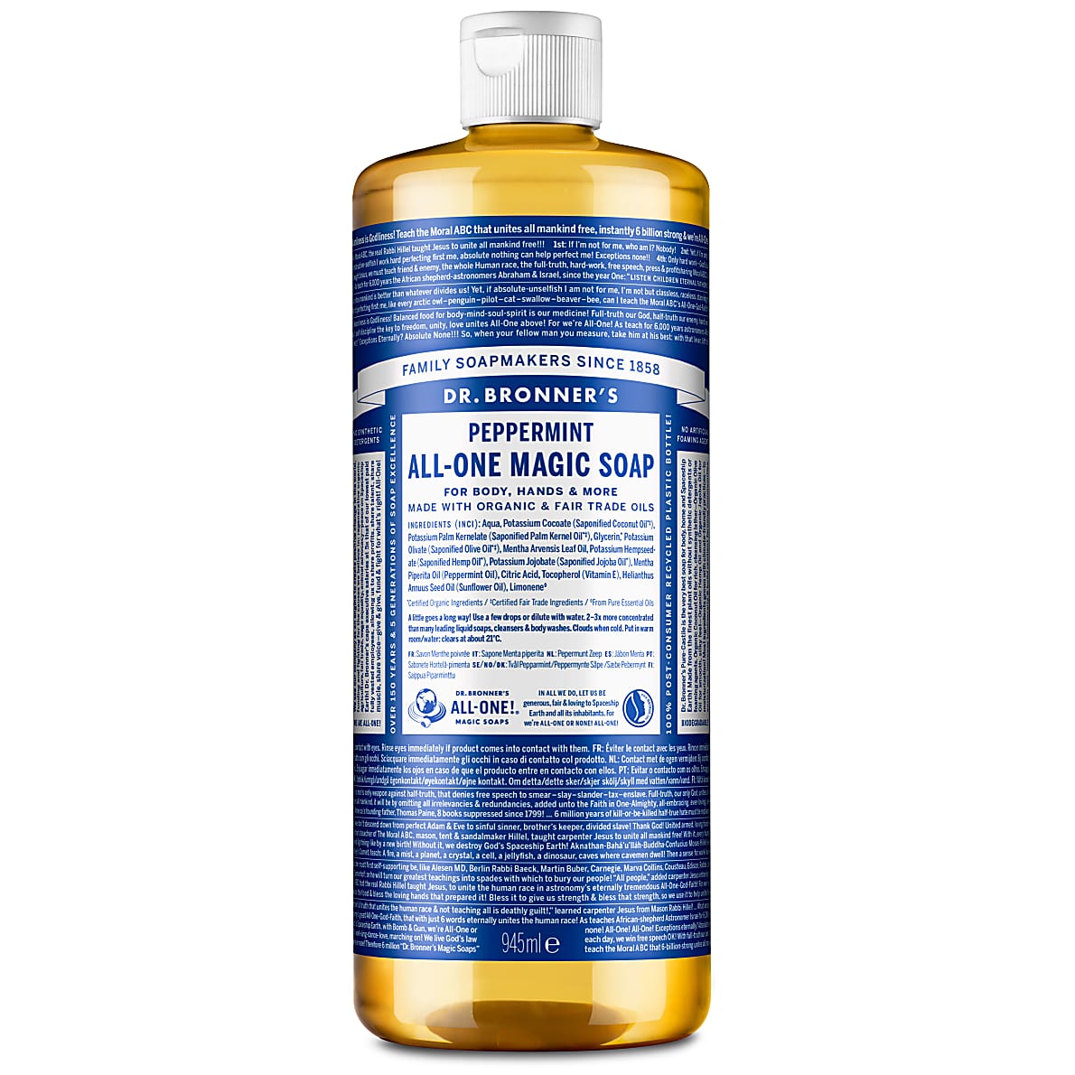 Dr. Bronner’s Peppermint Pure-Castile Liquid Soap