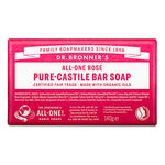 Dr. Bronner Rose Unscented Pure-Castile Bar Soap 140g