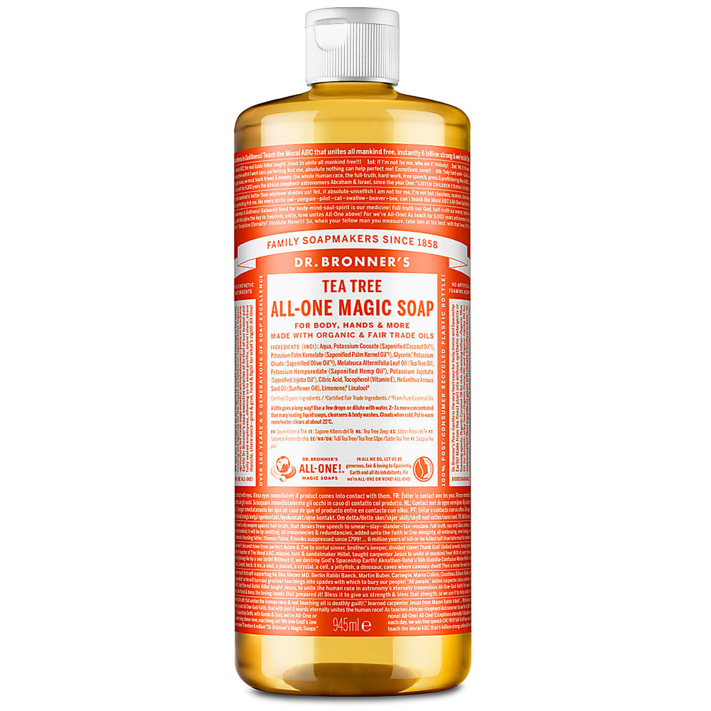 Dr. Bronner’s Tea Tree Pure-Castile Liquid Soap