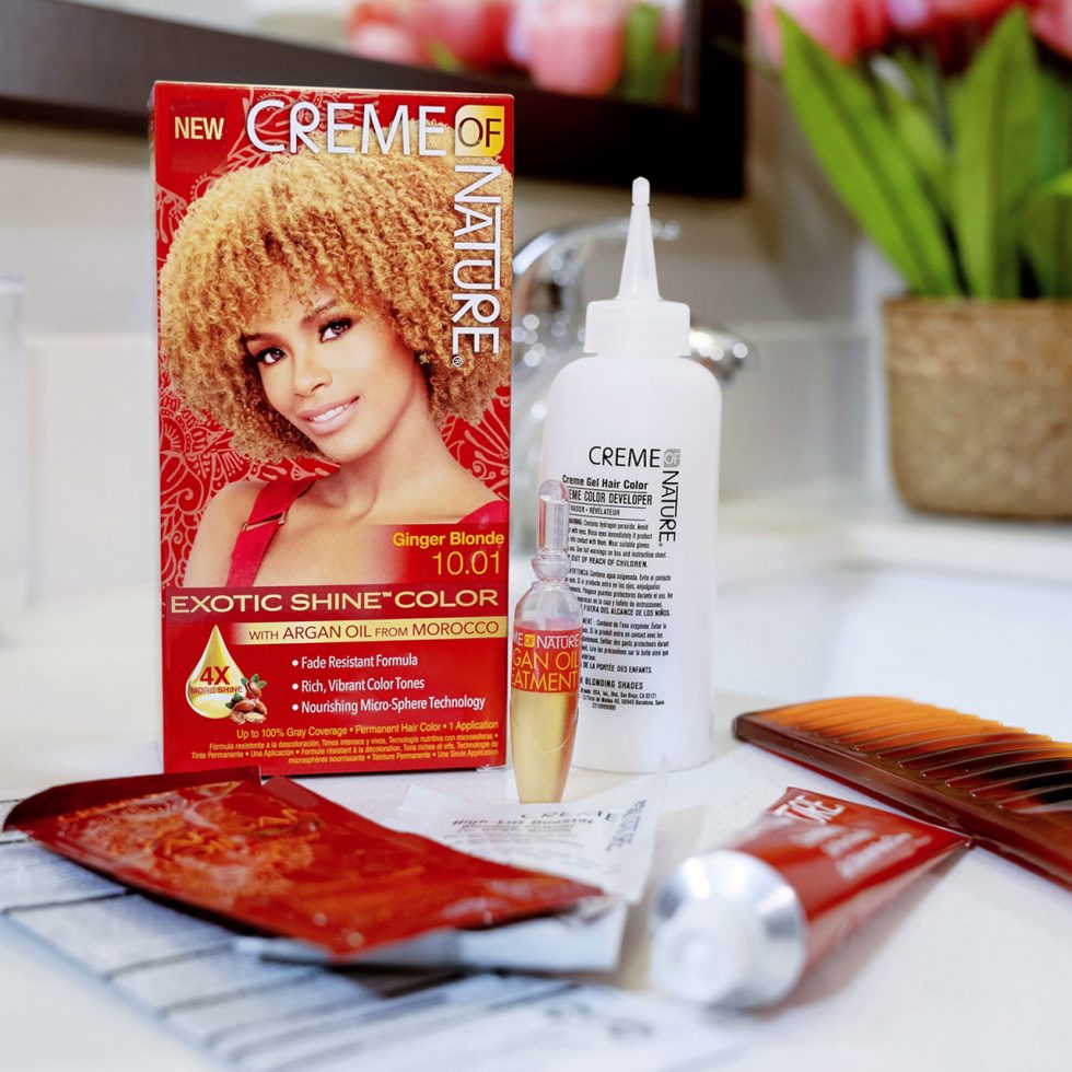 Creme of Nature Argan Oil Permanent Hair Color 10.01 Ginger Blonde