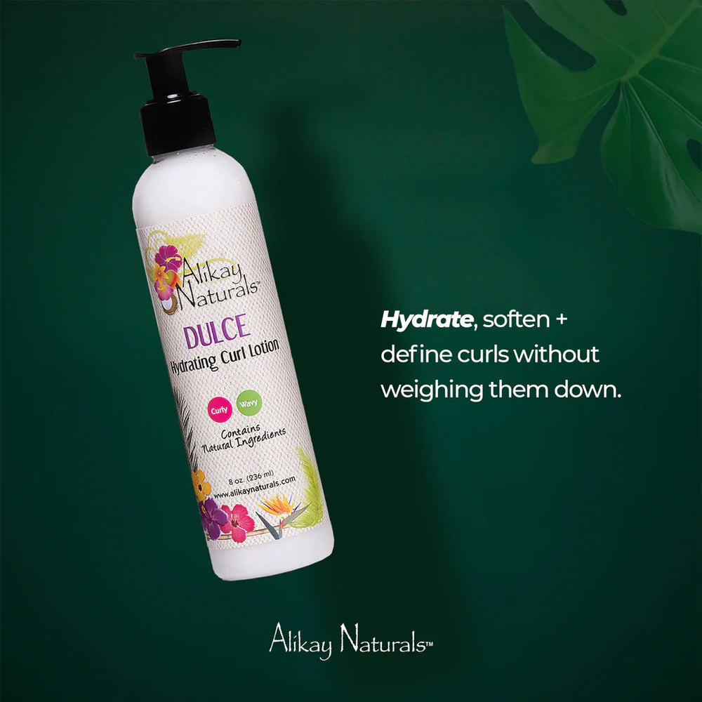 Alikay Naturals Dulce Hydrating Curl Lotion For Soft Hold Moisture 237ml/8oz