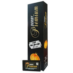 Derby Premium Chromium-Platinum Double Edge Razor Blades