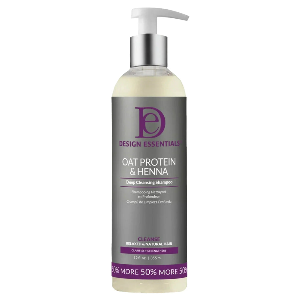 Design Essentials Oat Protein & Henna Deep Cleansing Shampoo 355ml/12oz