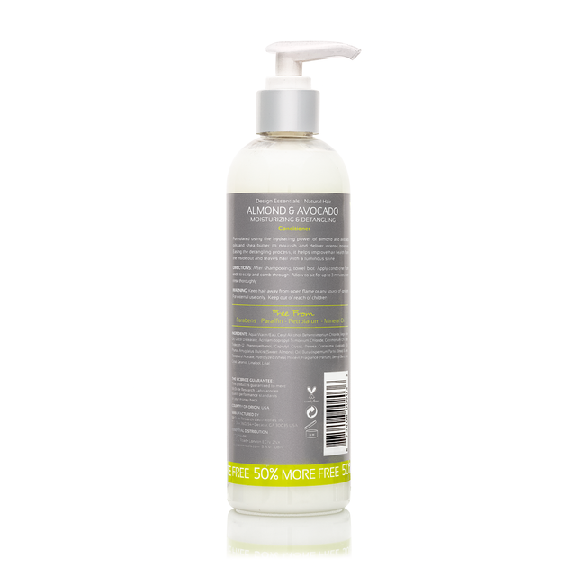 Design Essentials Almond & Avocado Moisturizing & Detangling Conditioner 372g/12oz