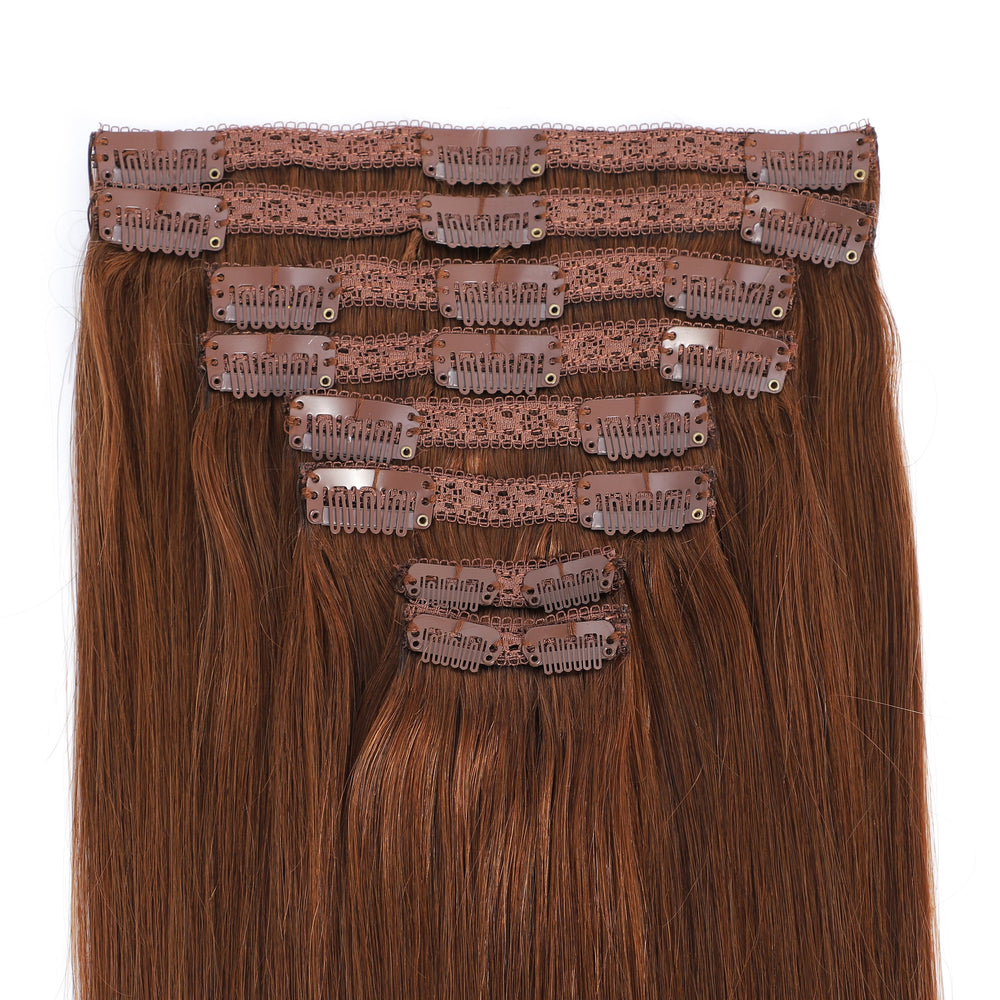 Dressmaker 8-Piece 14" Clip-In Hair Extensions Double Weft Straight