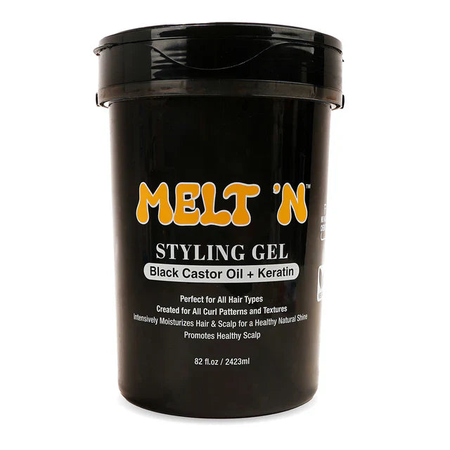 Ebin Melt’N Styling Gel Black Castor Oil + Keratin 480ml