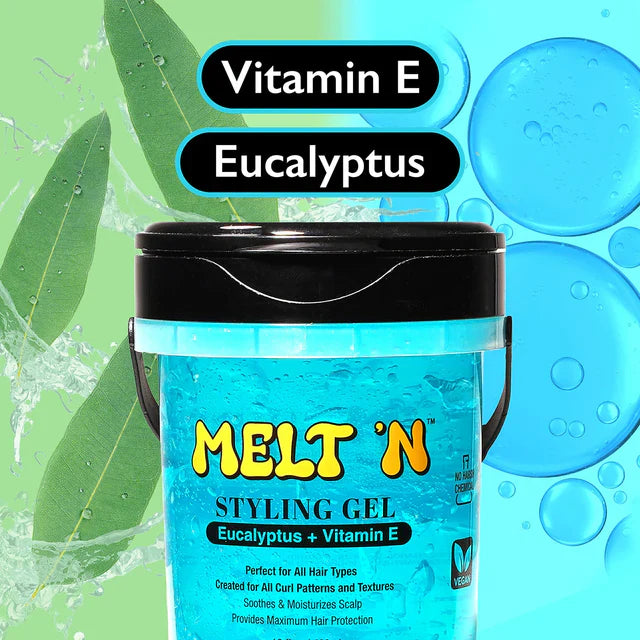Ebin Melt’N Styling Gel Eucalyptus Oil + Vitamin E 480ml