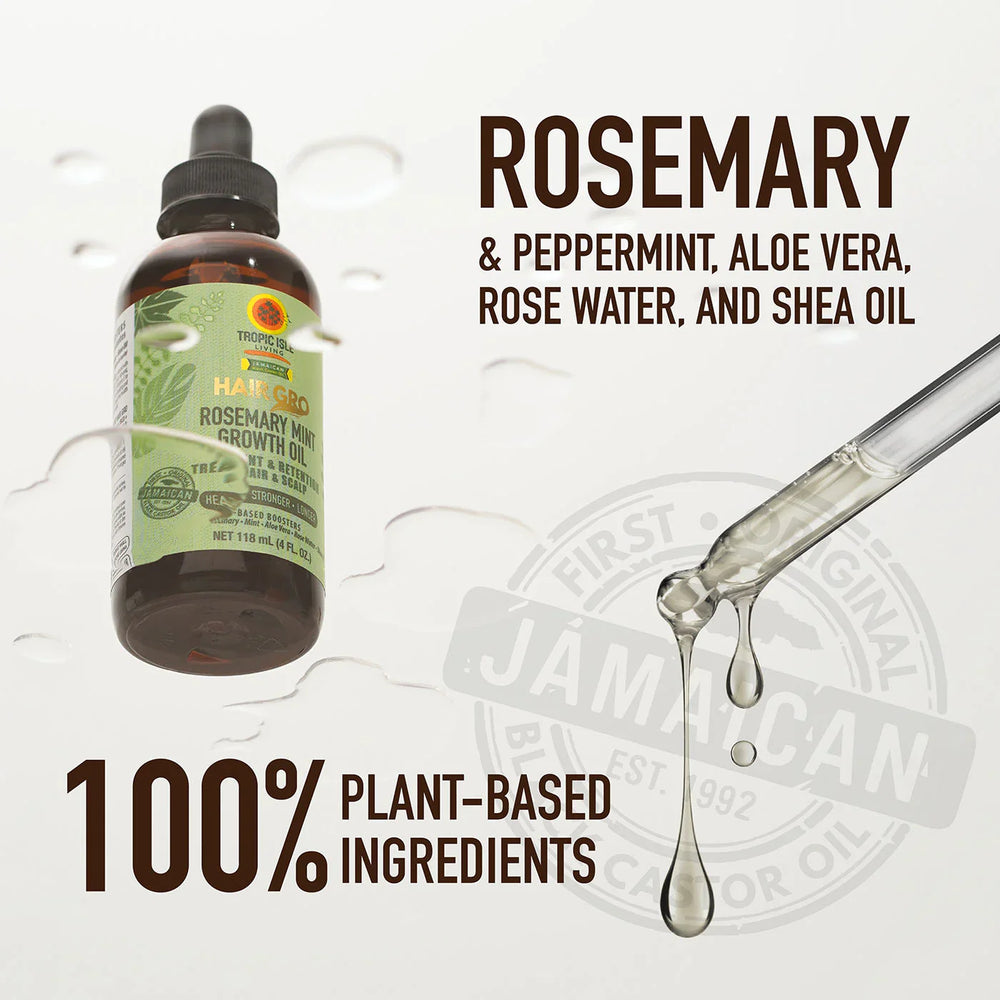 Tropic Isle Living Hair Gro Rosemary Mint Growth Oil 118ml