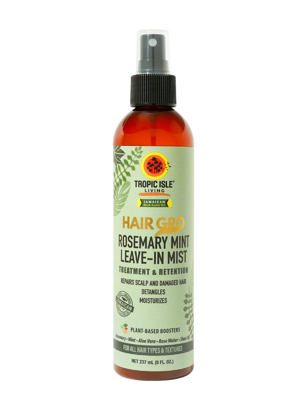 Tropic Isle Living Hair Gro Rosemary Mint Leave In Mist 237ml