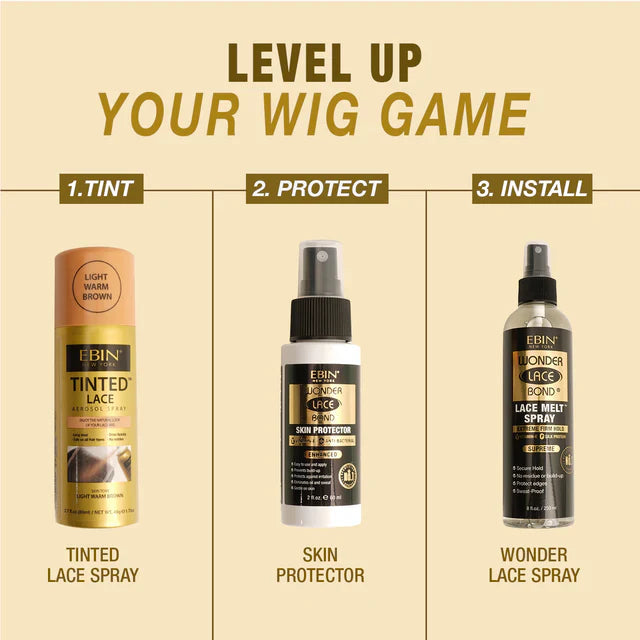 Ebin Tinted Lace Aerosol Spray Dark Brown