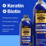 Ebin Wonder Lace Bond Lace Melt Aerosol Spray Keratin  80ml