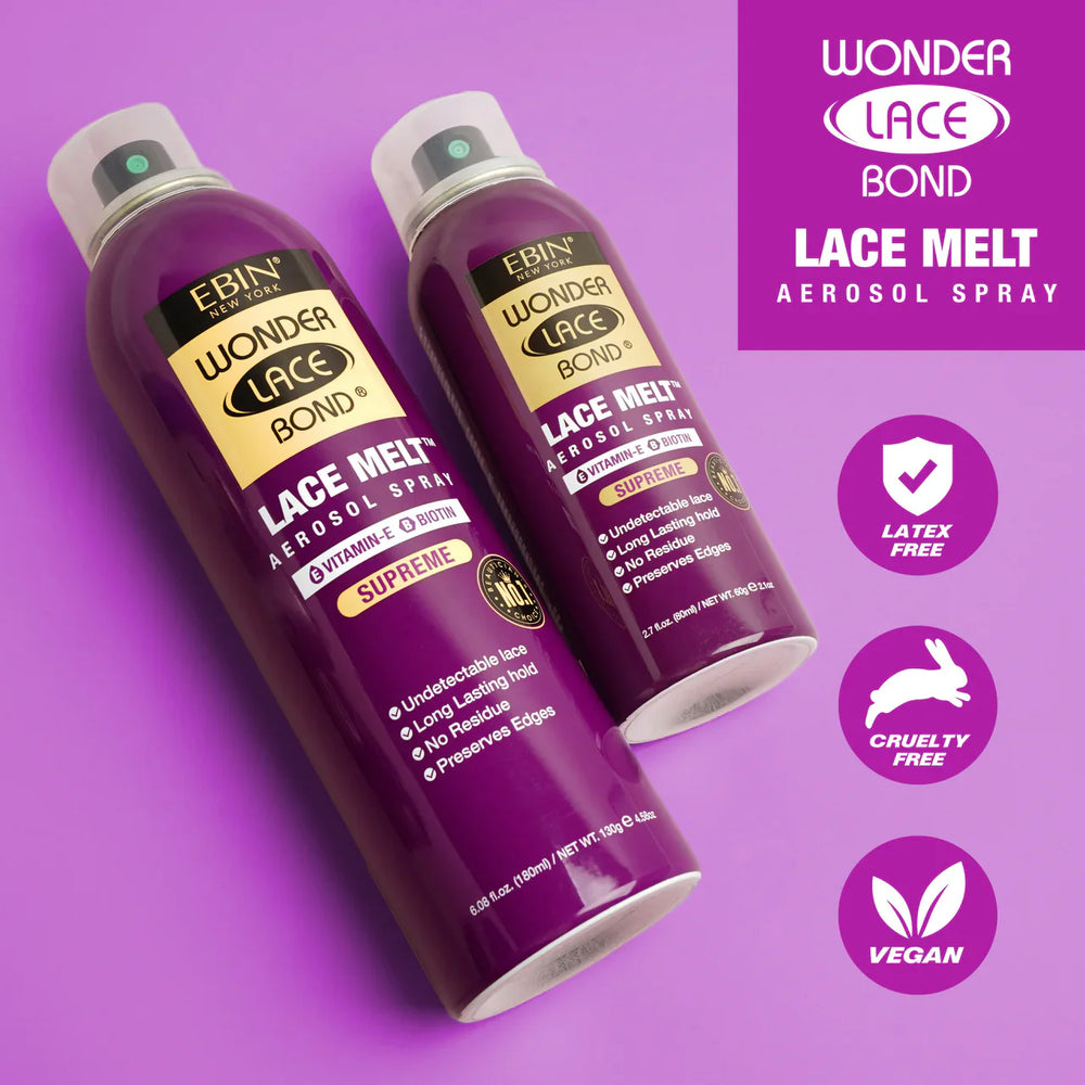 Ebin Wonder Lace Bond Lace Melt Aerosol Spray Vitamin E 80ml