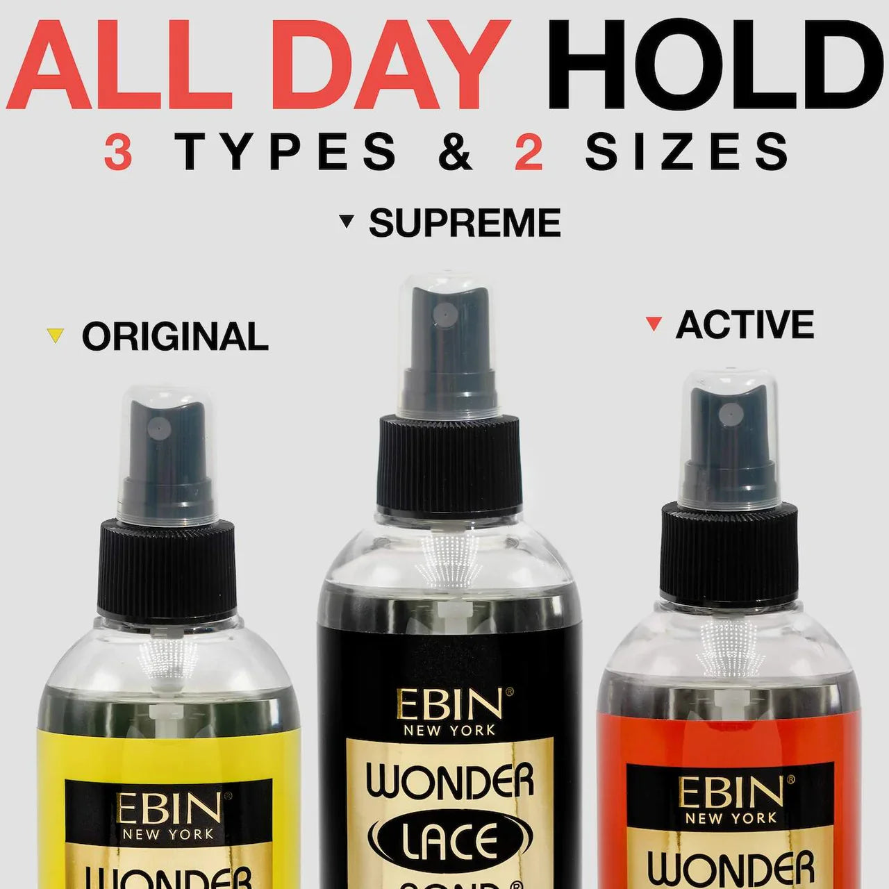 Ebin Wonder Lace Bond Extreme Firm Hold Lace Melting Spray Supreme 250ml