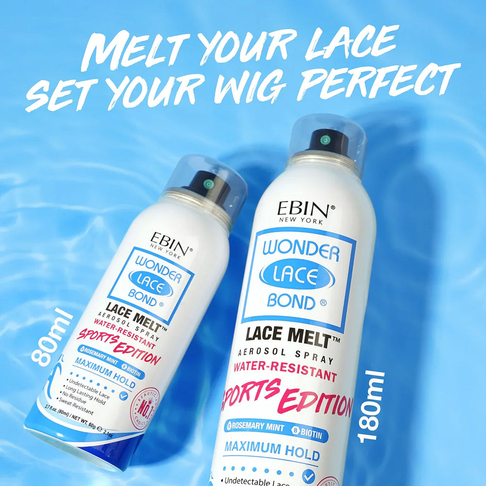 Ebin Wonder Lace Bond Lace Melt Aerosol Spray Sports Edition  180ml