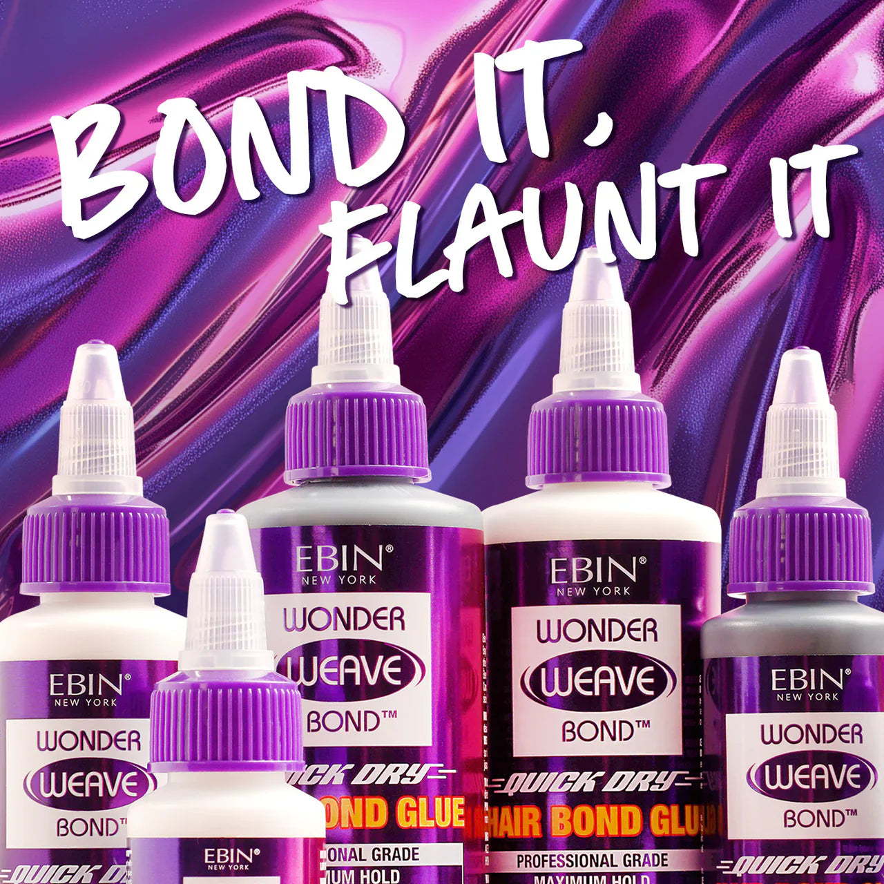 Ebin New York Wonder Weave Bond Hair Bond Glue (Black)