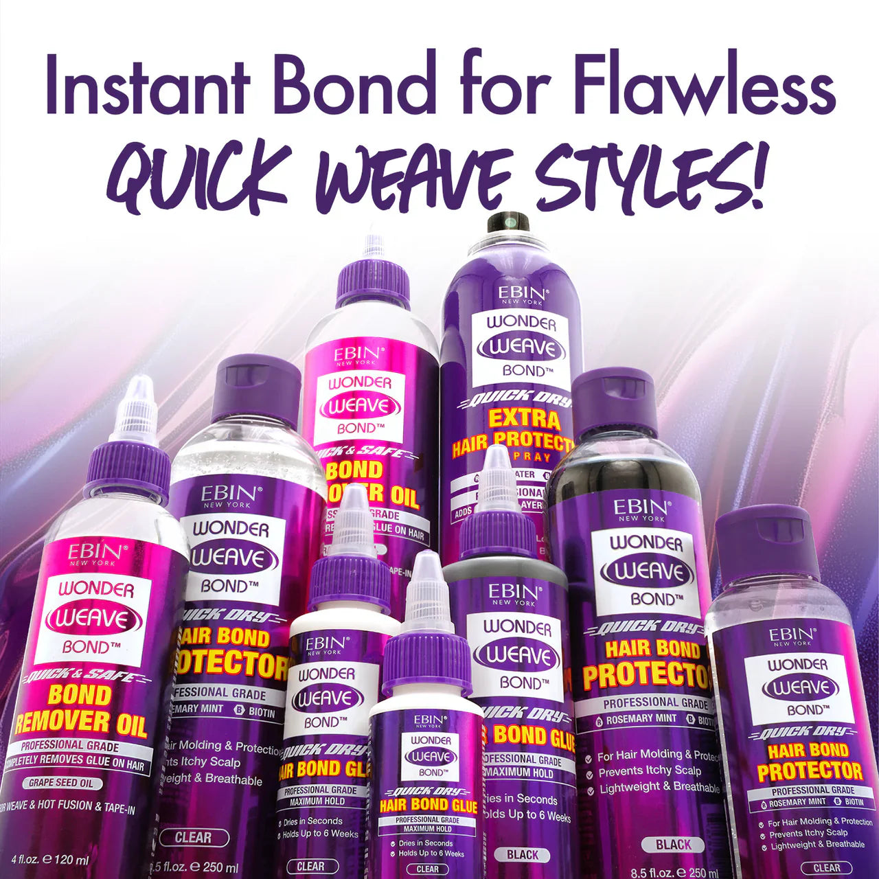 Ebin New York Wonder Weave Bond Hair Bond Glue (Clear)