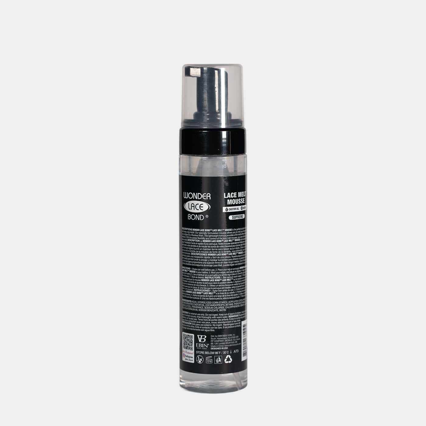 Ebin Wonder Lace Bond Lace Melt Lightweight Mousse Supreme 250ml