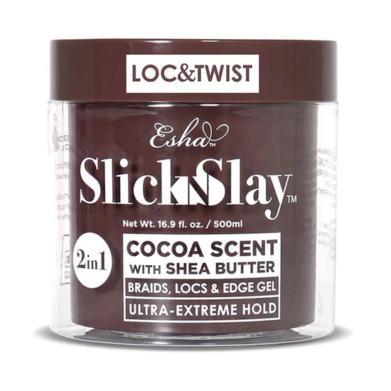 Esha Slick N Slay 2-IN-1 Braid & Edge Gel Cocoa & Shea Butter