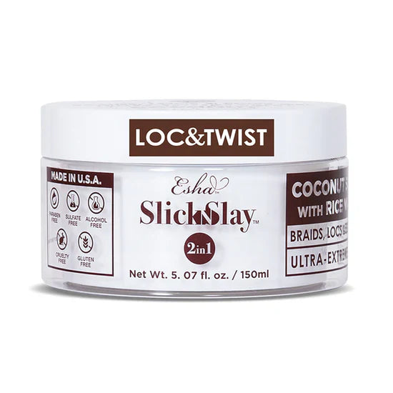 Esha Slick N Slay 2-IN-1 Braid & Edge Gel Coconut & Ricewater