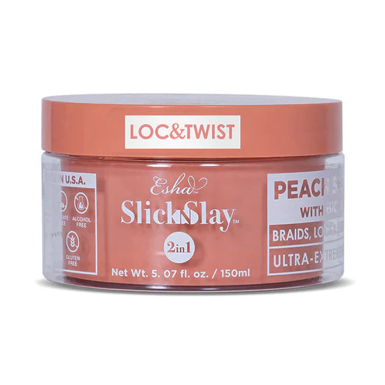 Esha Slick N Slay 2-IN-1 Braid & Edge Gel Peach & Biotin