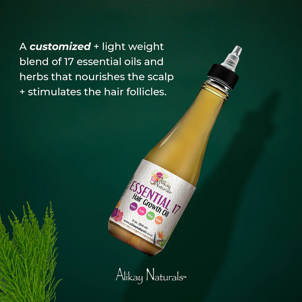 Alikay Naturals Essential 17 Hair Growth Oil Strengthening Treatment 236ml/8oz