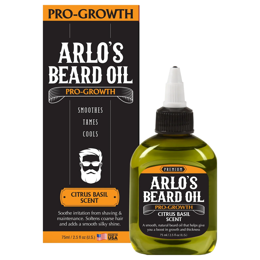 Arlo's Pro Growth Beard Oil Citrus Basil 75ml/2.25oz
