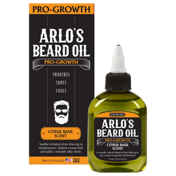 Arlo's Pro Growth Beard Oil Citrus Basil 75ml/2.25oz