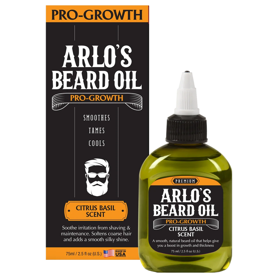 Arlo's Pro Growth Beard Oil Citrus Basil 75ml/2.25oz
