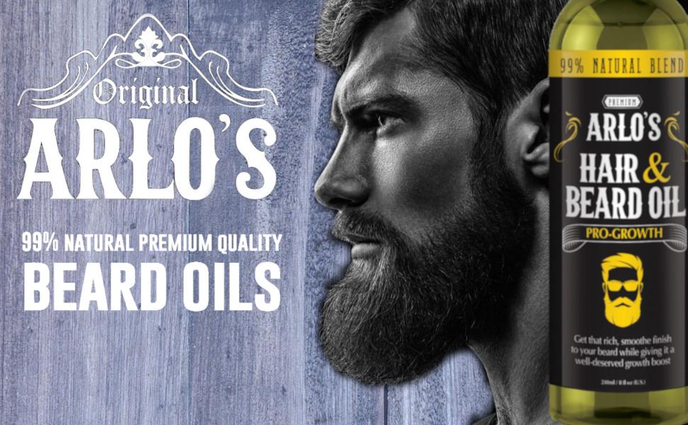 Arlo's Pro Growth Beard Oil Citrus Basil 75ml/2.25oz