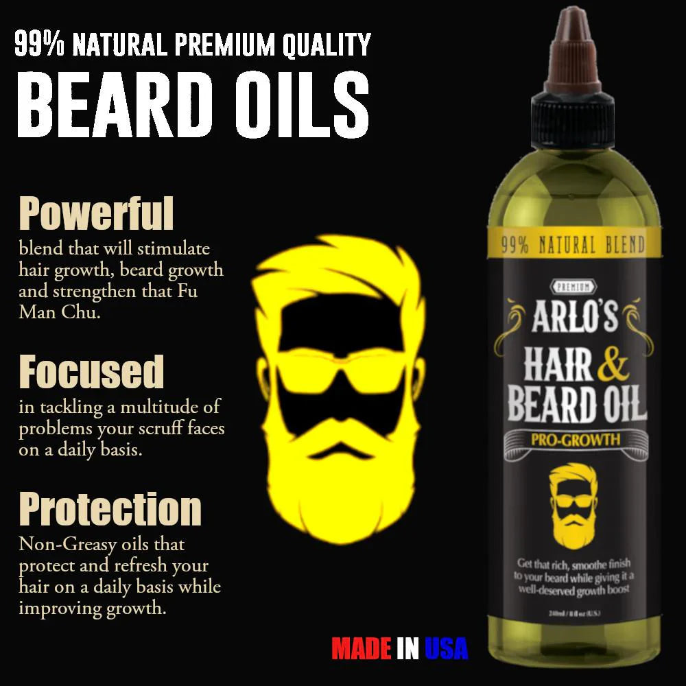 Arlo's Pro Growth Beard Oil Citrus Basil 75ml/2.25oz