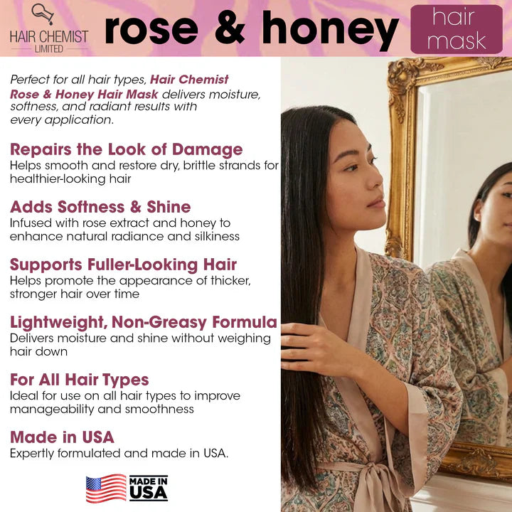Hair Chemist Rose & Honey Hair Mask 425.2g/15oz